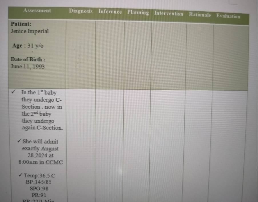 Assessment
PR:91