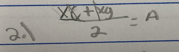  (xx+xy)/2 =A