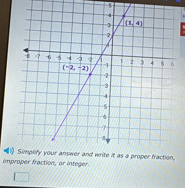 improper fraction, or integer.
□