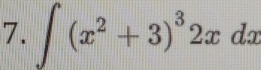 ∈t (x^2+3)^32xdx