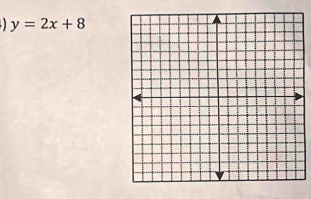 y=2x+8