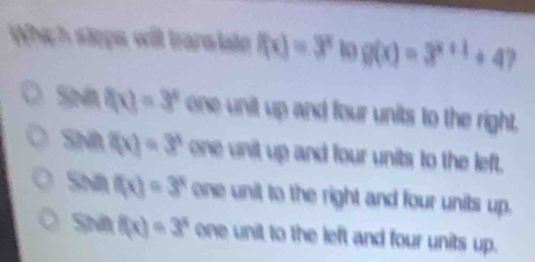 [x]=3^x 9g(x)=3^(x+1)+47
1 U=3
□  qx)=3
W
1 (x)=3