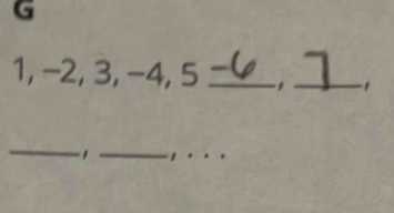 1, −2, 3, −4, 5 _ _ 1
_ _1_