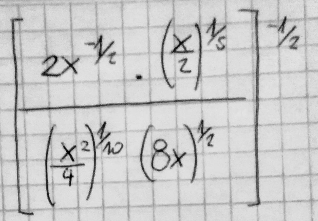 [frac 2x^7h((frac x)^21^3)^2)^-1^((frac 1)2)^3/x]^ 1/2 