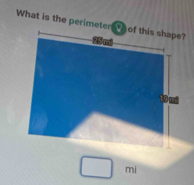 What is the perime 
mi