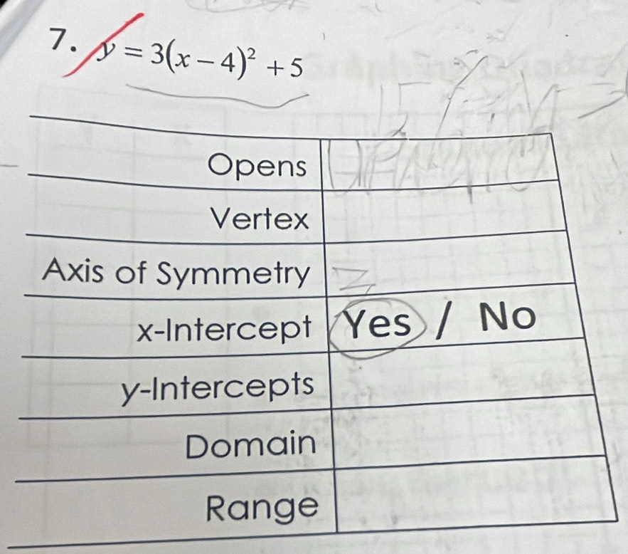 y=3(x-4)^2+5