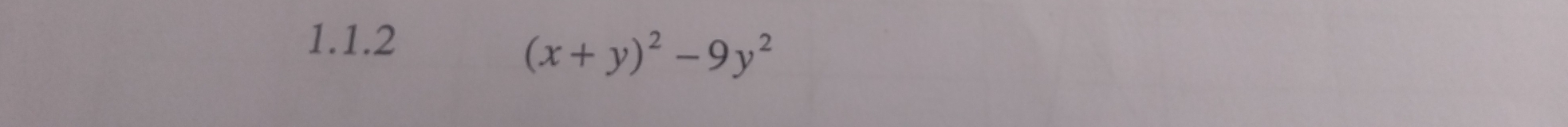 (x+y)^2-9y^2