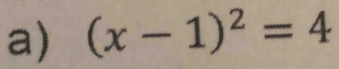 (x-1)^2=4