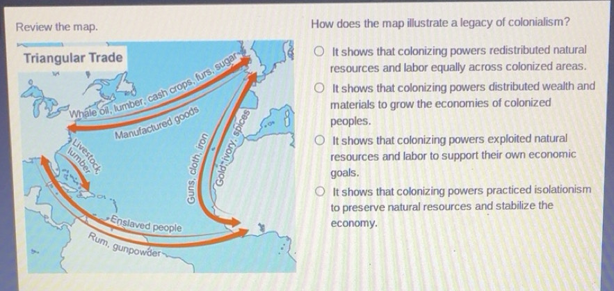 Solved: Review the map. How does the map illustrate a legacy of ...