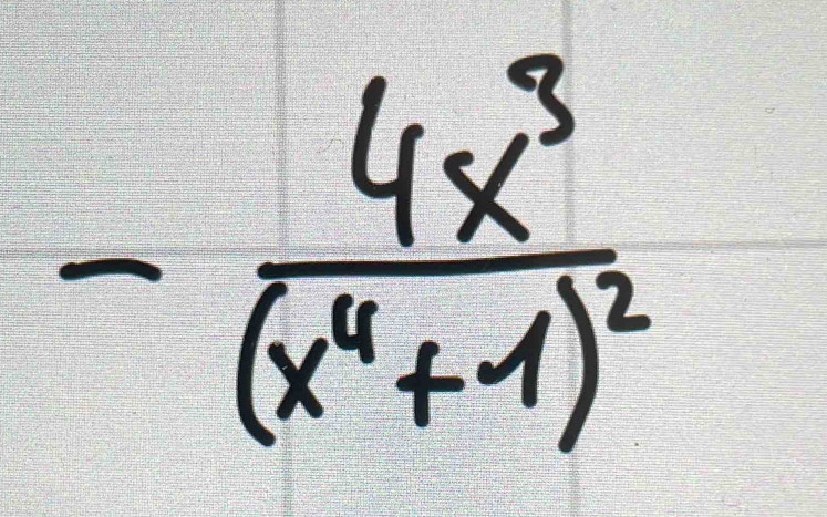 -frac 4x^3(x^4+1)^2