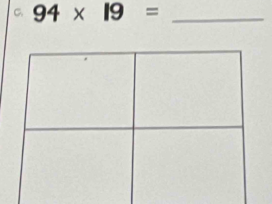 94* 19= _