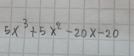 5x^3+5x^2-20x-20