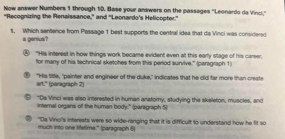 Solved: Now answer Numbers 1 through 10. Base your answers on the ...