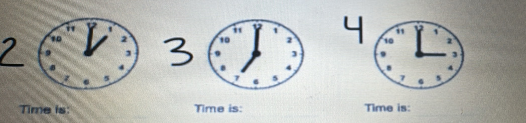 Time is: Time is: Time is: