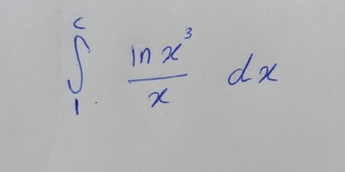 ∈t _1^(efrac ln x^3)xdx