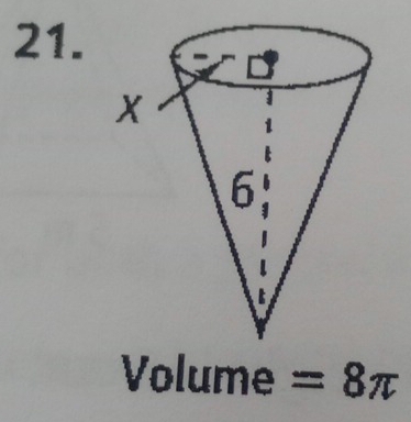 Volume =8π