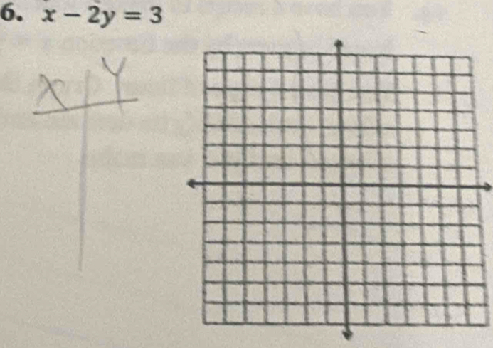 x-2y=3