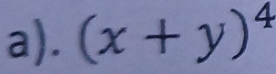 (x+y)^4