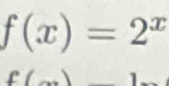 f(x)=2^x
□
f( _ 