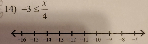 -3≤  x/4 
-16 -15 -14 -13 -12 -11 -10 -9 -8 -7