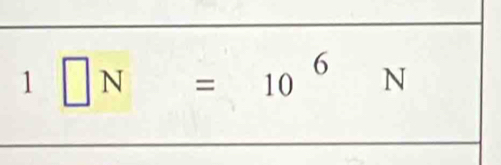 1□ N=10^6N