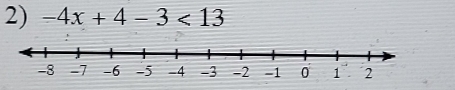 -4x+4-3<13</tex>