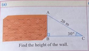 Find the height of the wall.