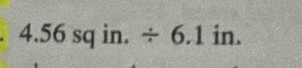 4.56sqin./ 6.1in.