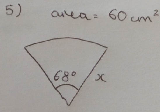 area =60cm^2