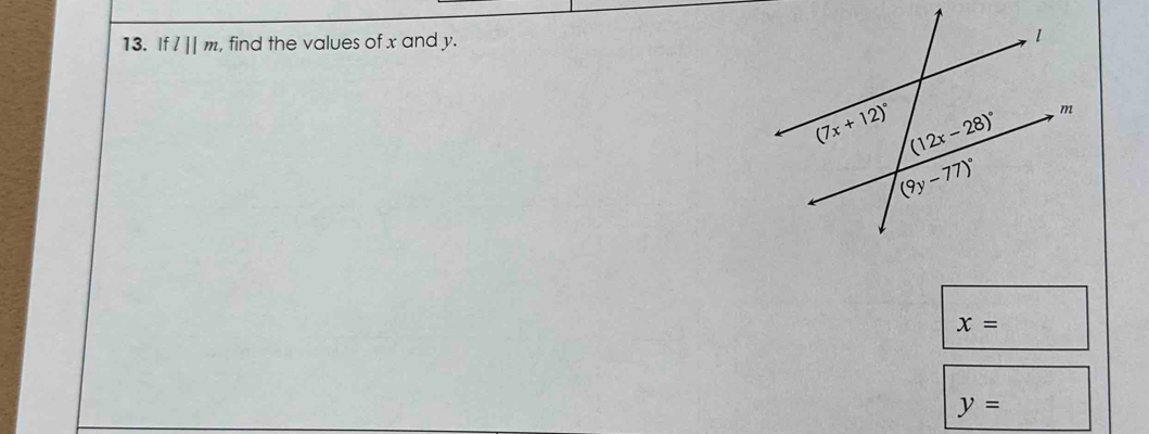 Ifl||m , find the values of x and y.
x=
y=