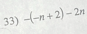 -(-n+2)-2n