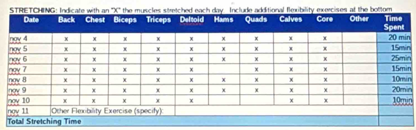 bility exercises at the bottom
n
n
n
n
n
n