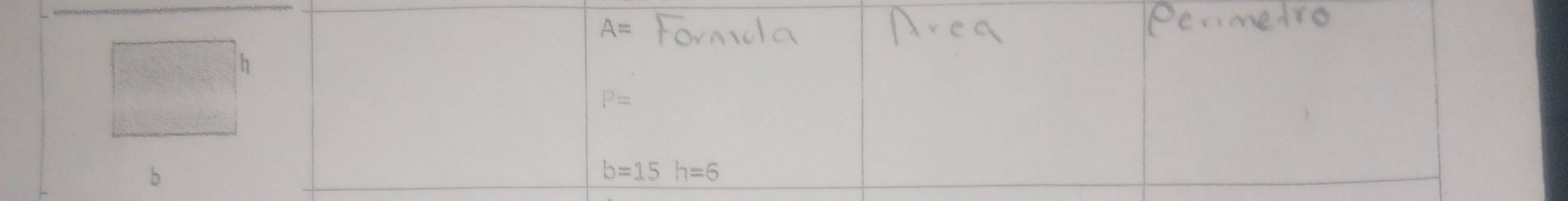 A=
P=
b
b=15h=6