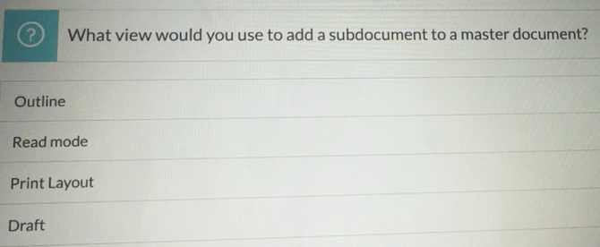 Solved: What view would you use to add a subdocument to a master ...