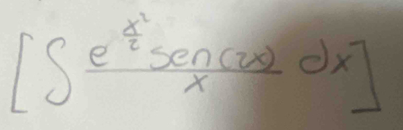 [∈t frac e^(frac x^2)2sin (2x)xdx]