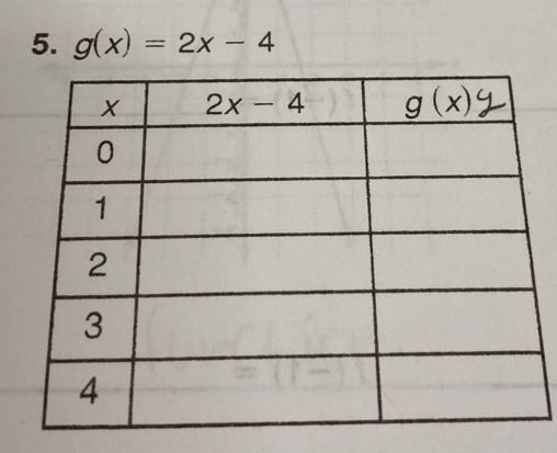 g(x)=2x-4