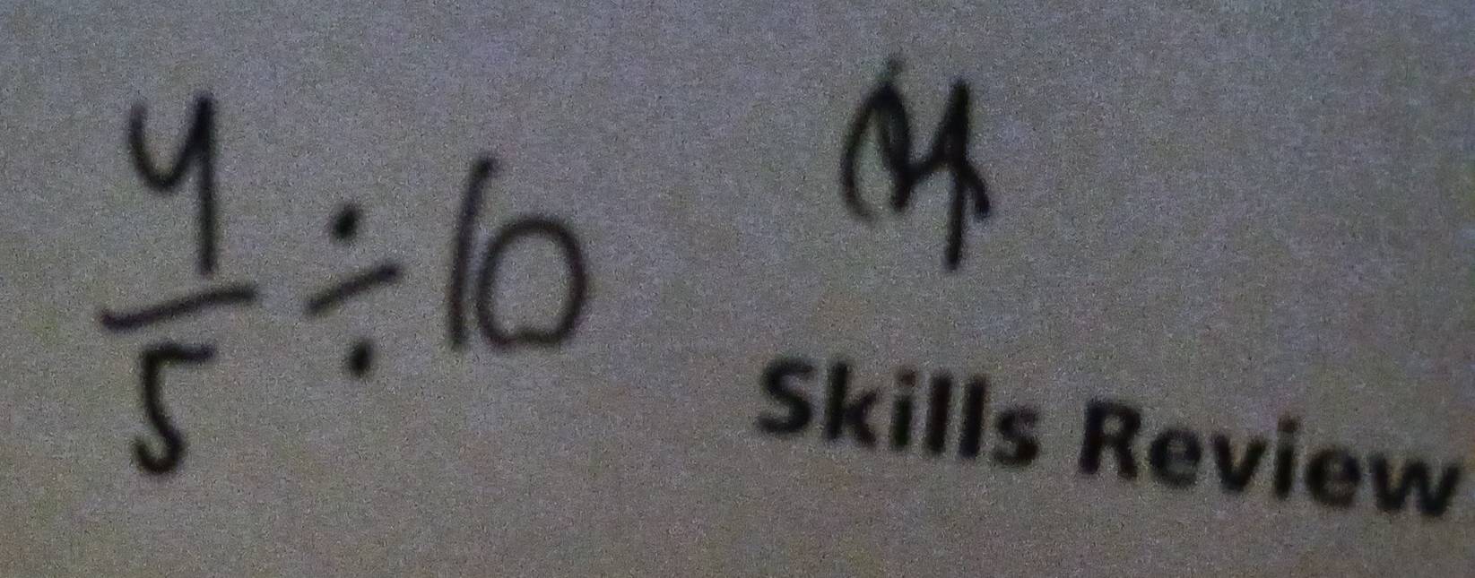 Skills Review