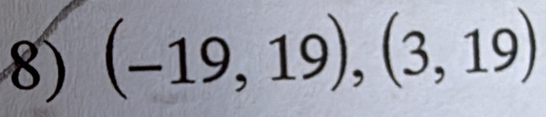 (-19,19),(3,19)