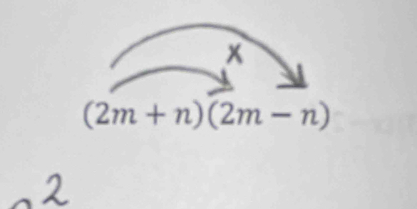 (2m+n)(2m-n)