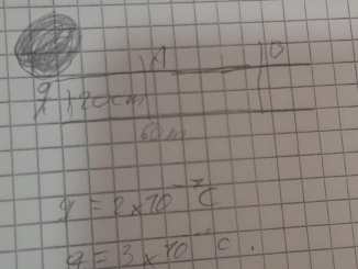 to
9130c
y=2* 70^(-7)c
q=3* 10^(-6)c.