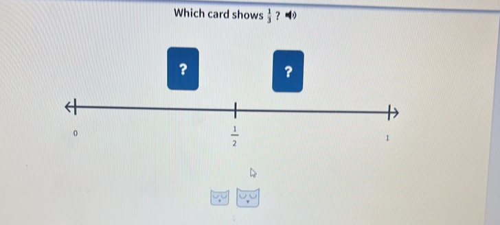 Which card shows  1/3  ？ 
？
?