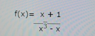 f(x)= x/x^3-x 