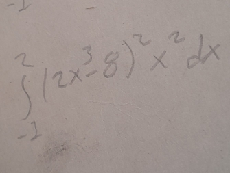 ∈t _(-1)^2(2x^3-8)^2x^2dx