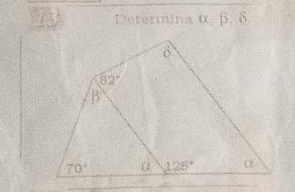 Determina α, β. δ