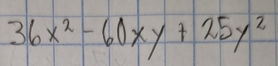 36x^2-60xy+25y^2