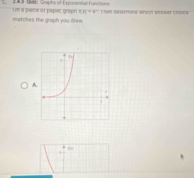 Solved: Graphs of Exponential Functions Un a piece or paper, grapn r(x ...