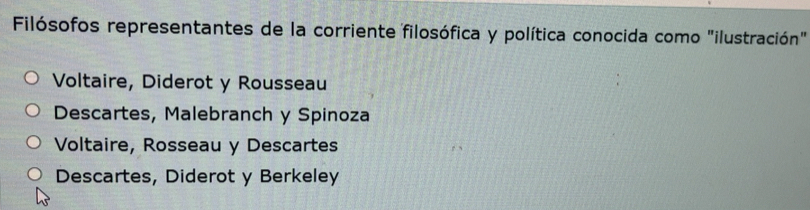 Resuelto:Filósofos representantes de la corriente filosófica y política ...