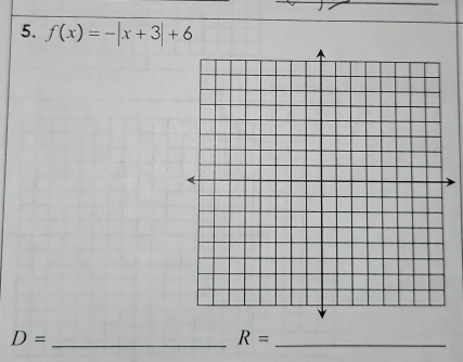 f(x)=-|x+3|+6
_ D=
_ R=