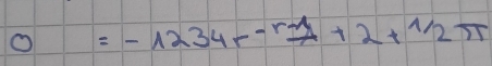 1 =-1234r^(-r1)/2+1/2π