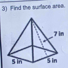 Find the surface area.